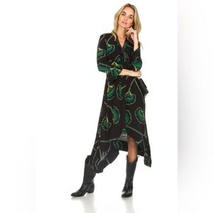 BA&SH Lalie Ruffle Midi Dress (D4)